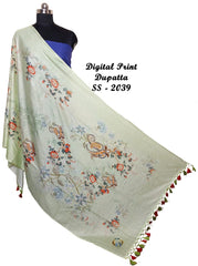 Linen Digital Print Dupatta SILK ZONE