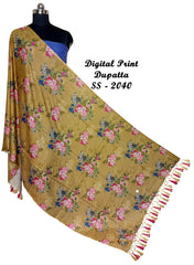 Linen Digital Print Dupatta SILK ZONE