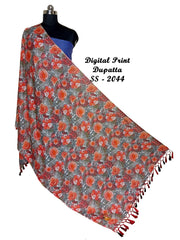 Linen digital print dupatta ss - 2044