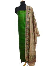 Tussar Ghicha Silk Top And Madhubani Hand Penting Dupatta SILK ZONE