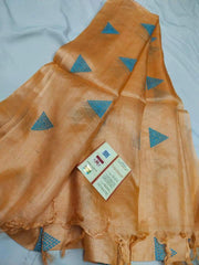 Tussar silk embroidery dupatta SILK ZONE