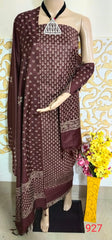 Soft silk hand block print suit PTS