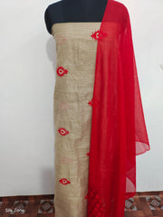 Handloom embroidery suit SILK ZONE