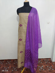 Handloom embroidery suit SILK ZONE