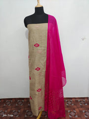 Handloom embroidery suit SILK ZONE