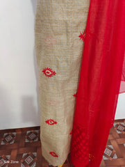 Handloom embroidery suit SILK ZONE