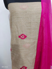 Handloom embroidery suit SILK ZONE