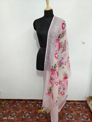 Linen digital print dupatta SILK ZONE
