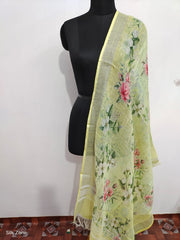 Linen digital print dupatta SILK ZONE