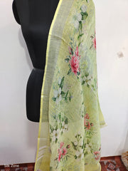 Linen digital print dupatta SILK ZONE