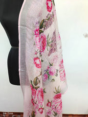 Linen digital print dupatta SILK ZONE