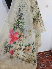 Linen digital print dupatta SILK ZONE