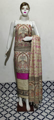 Cotton Khadi discharge print suit SILKZONE
