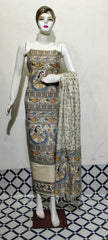 Cotton Khadi discharge print suit SILKZONE