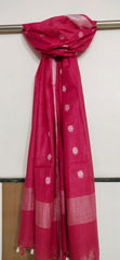 Cotton linen buta dupatta SILK ZONE