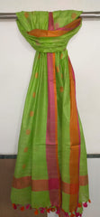 Cotton linen buta dupatta SILK ZONE