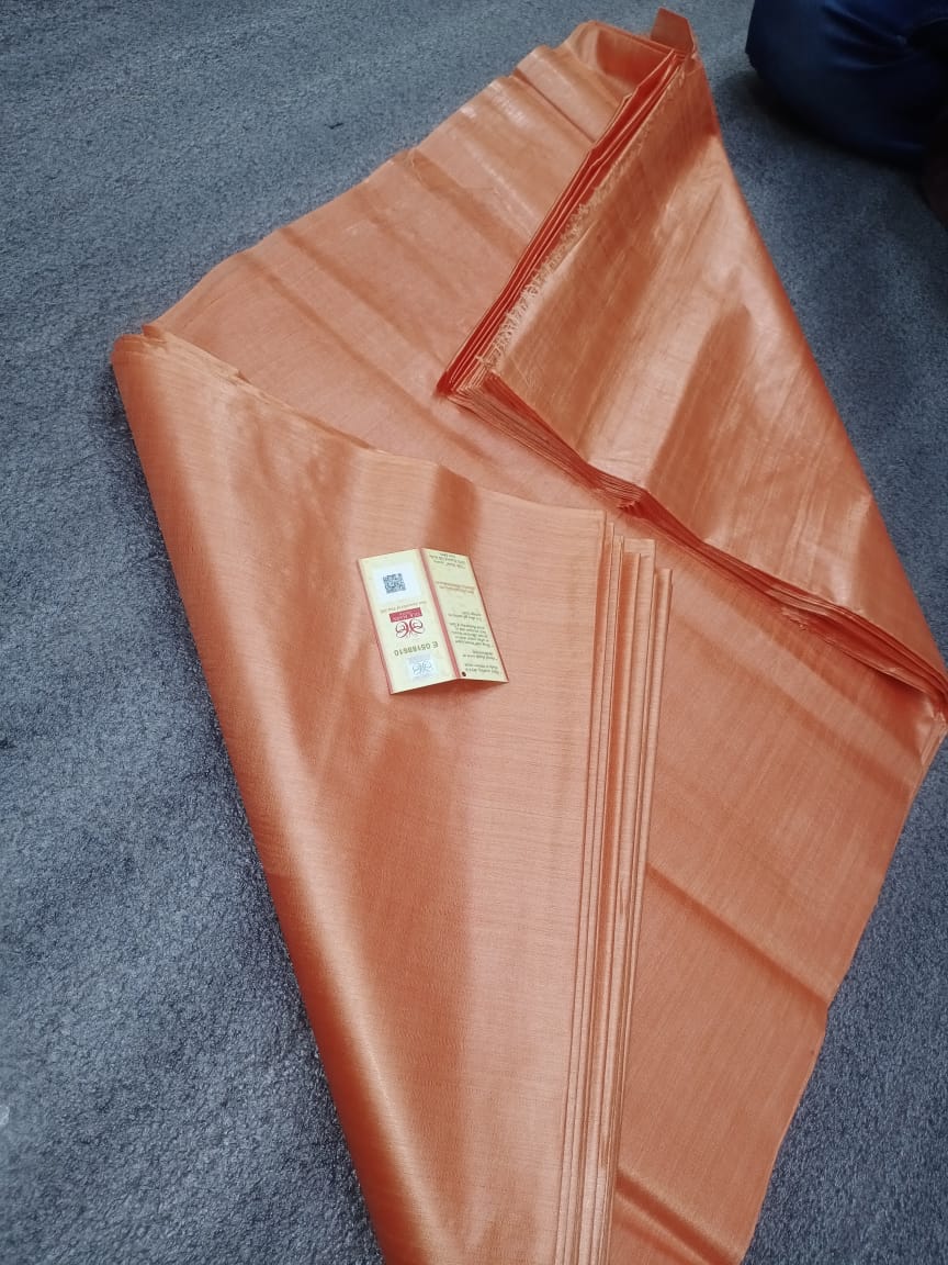 Pure tussar silk fabric SILK ZONE