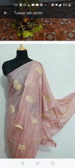 Tussar Silk Embroidery Saree SILK ZONE