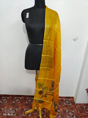 Tussar silk digital print dupatta SILK ZONE