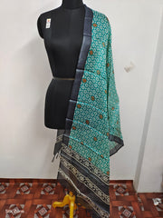 Tussar silk handblock print dupatta silk ZONE