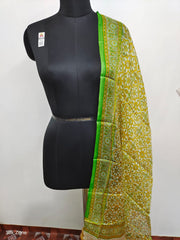 Tussar silk handblock print dupatta silk ZONE