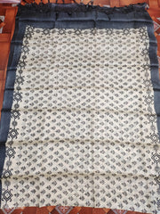 Tussar silk handblock print dupatta Silk ZONE