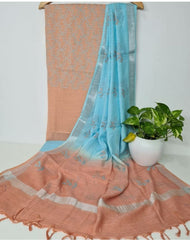 Cotton linen embroidery suit SILK ZONE