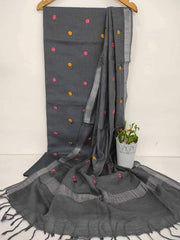 Cotton linen embroidery suit SILK ZONE