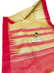 Pure Tussar Silk print saree