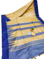 Pure Tussar Silk print saree