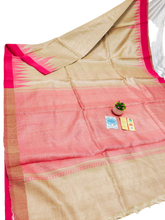 Pure Tussar Silk print saree