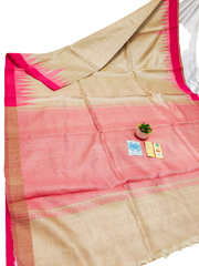 Pure Tussar Silk print saree