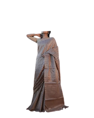 Pure Tussar Silk print saree