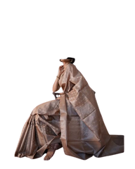 Pure Tussar Silk print saree