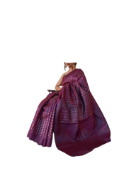 Pure Tussar Silk print saree