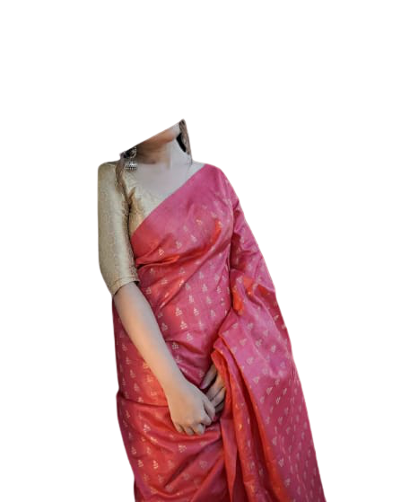 Pure Tussar Silk print saree