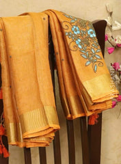 Pure tussar desi silk saree SILK ZONE