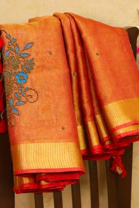 Pure desi tussar silk saree SILK ZONE