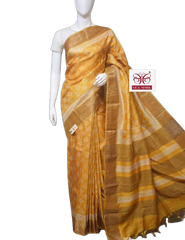 Pure Tussar Silk print saree
