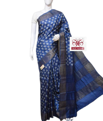 Pure Tussar Silk print saree