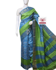 Pure Tussar Silk print saree