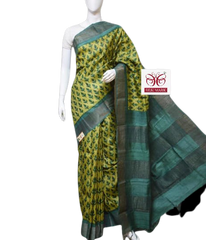 Pure Tussar Silk print saree