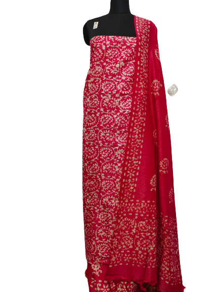 Cotton Dupion Batik Print Suit SILK ZONE