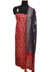 Cotton Dupion Batik Print Suit SILK ZONE