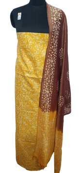 Cotton dupion batik print suit SILK ZONE