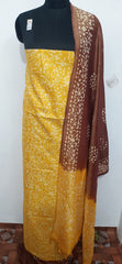 Cotton dupion batik print suit SILK ZONE