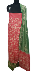 Cotton dupion batik print suit SILK ZONE