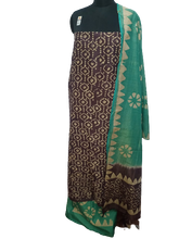 Cotton dupion batik print suit SILK ZONE