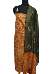Cotton dupion batik print suit SILK ZONE