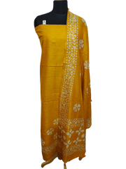 Cotton dupion batik print suit SILK ZONE